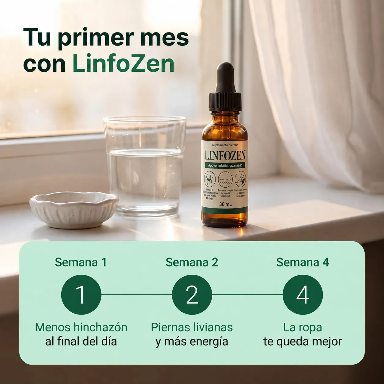 Tu primer mes con Linfozen, semana a semana